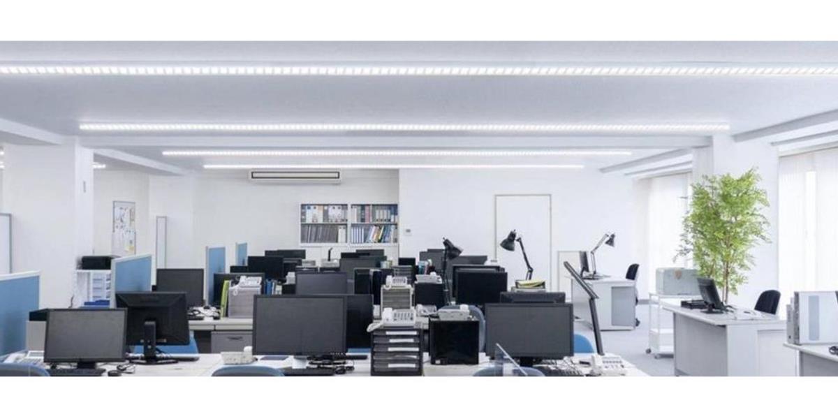 Solution lumineuse pour open‑space