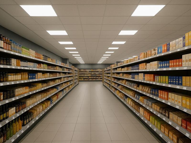 DALI-Steuerung: Präsenzmelder und Helligkeitssensor im Verkaufsraum